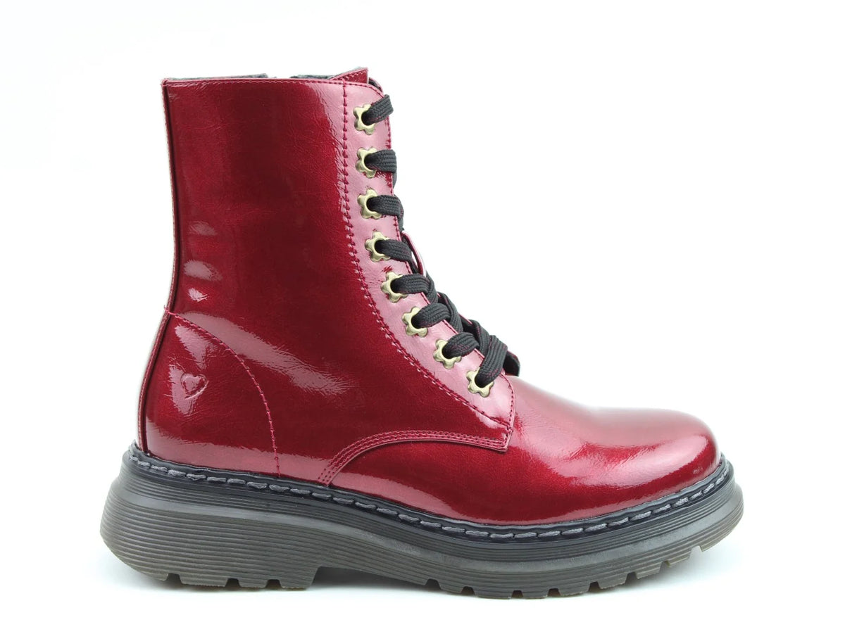 Eva Boots - Red Patent