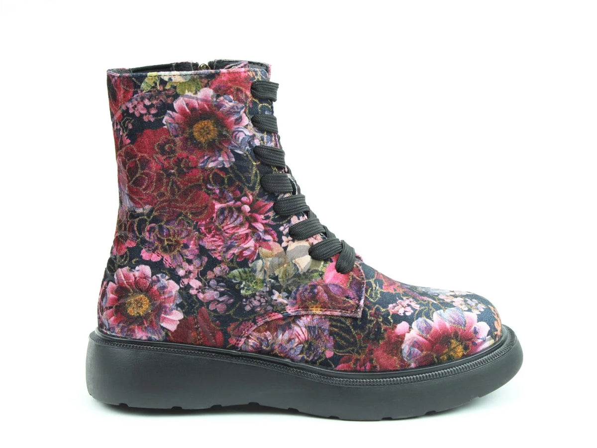 Fern Velour Boots - Rose Pink
