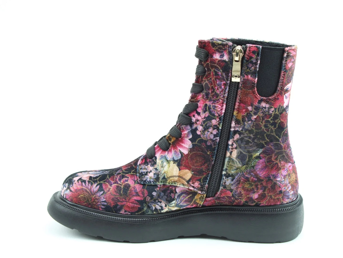 Fern Velour Boots - Rose Pink