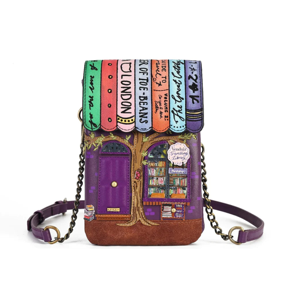 Travelling Library Bookshop Phone Pouch