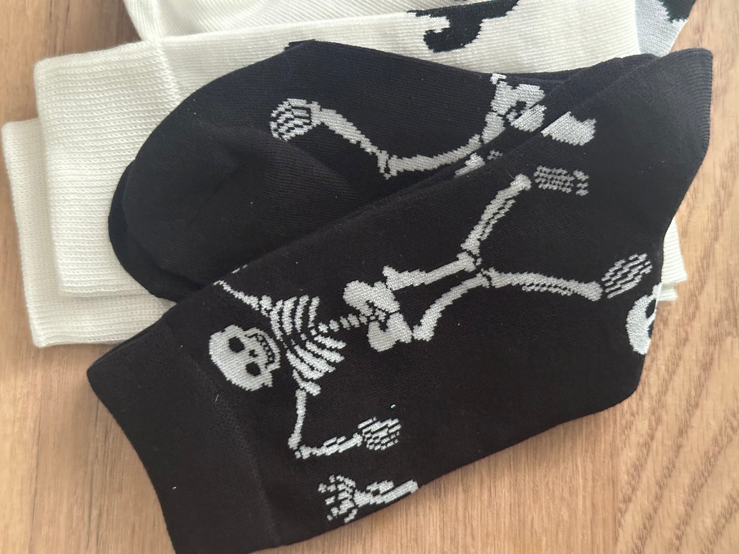 Monochrome Halloween Socks