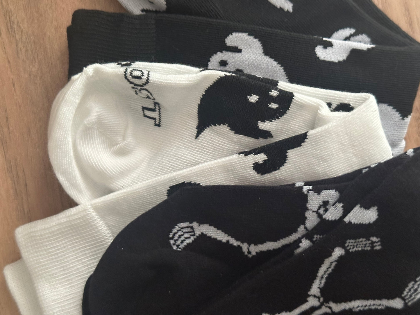 Monochrome Halloween Socks