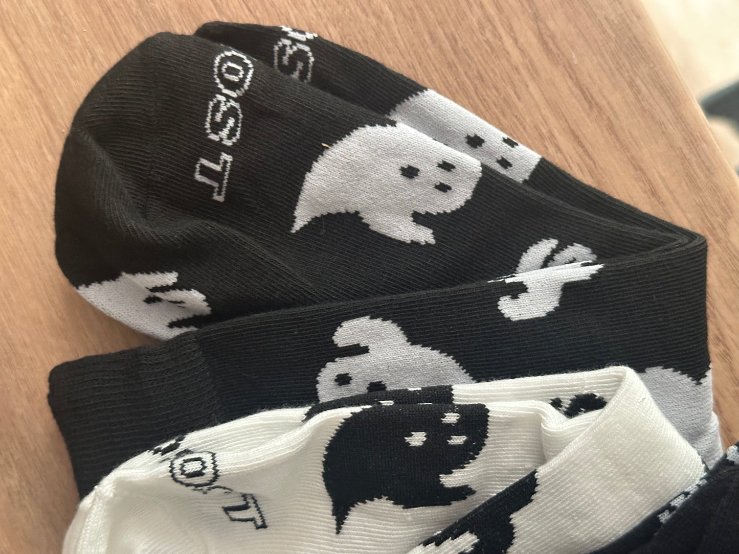 Monochrome Halloween Socks