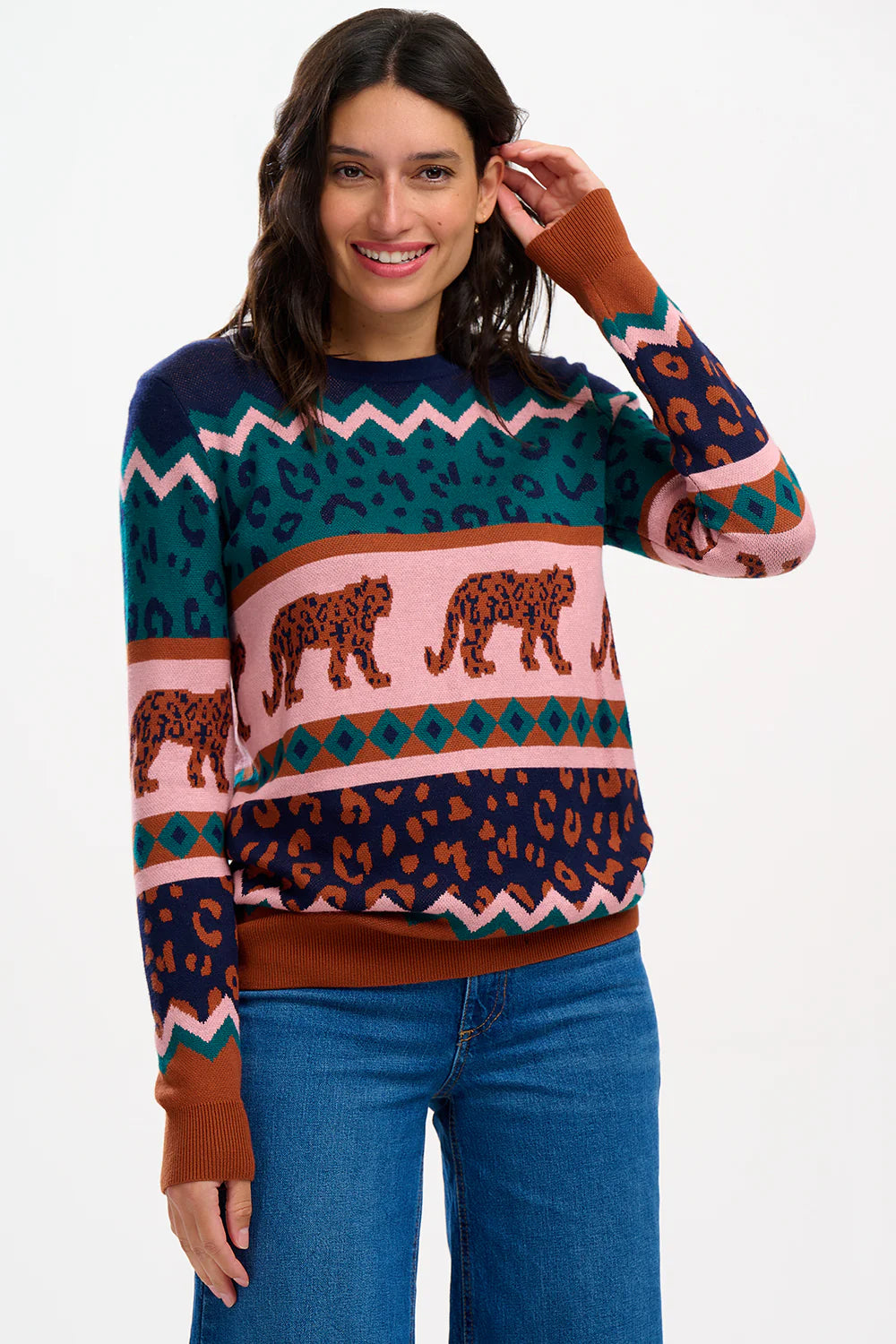 Rosie Jumper - Multi, Leopard Love