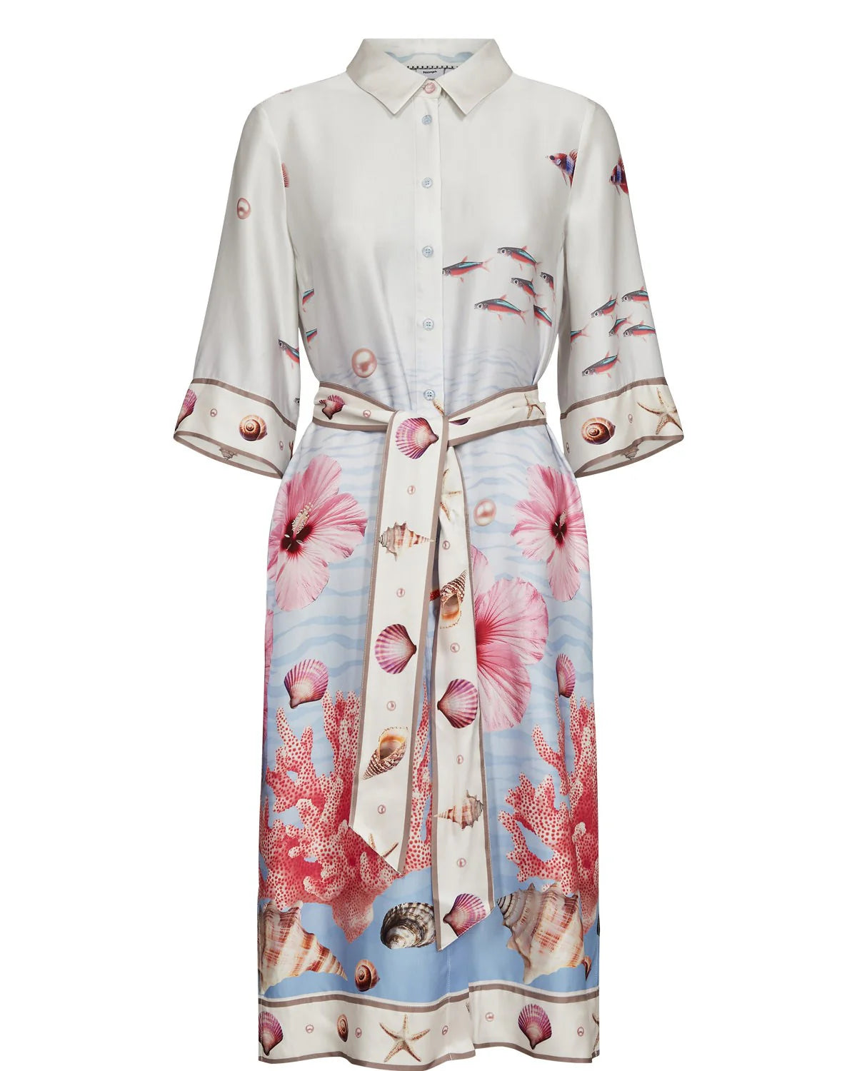 NUOCEANA SHIRT DRESS - Skyway