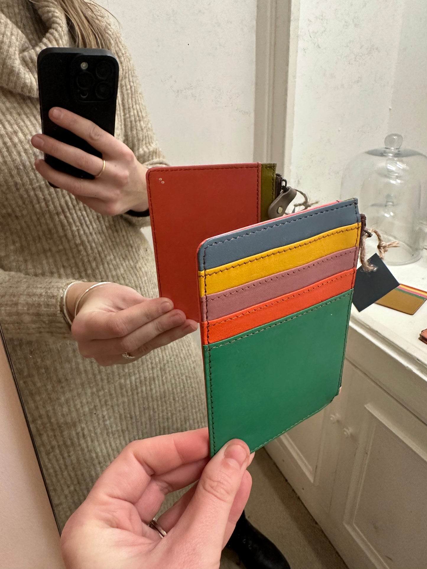 Recycled Leather Card Purse