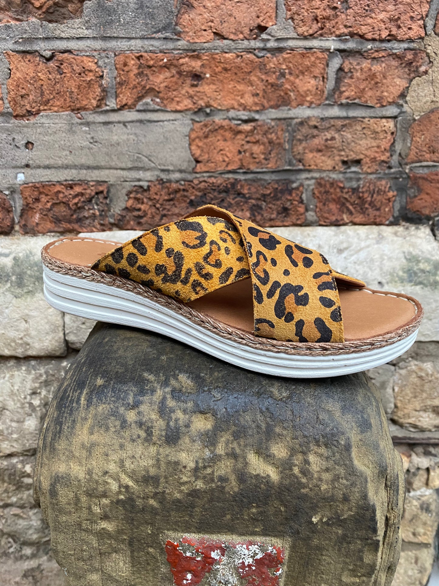 Bam Leopard Sandals