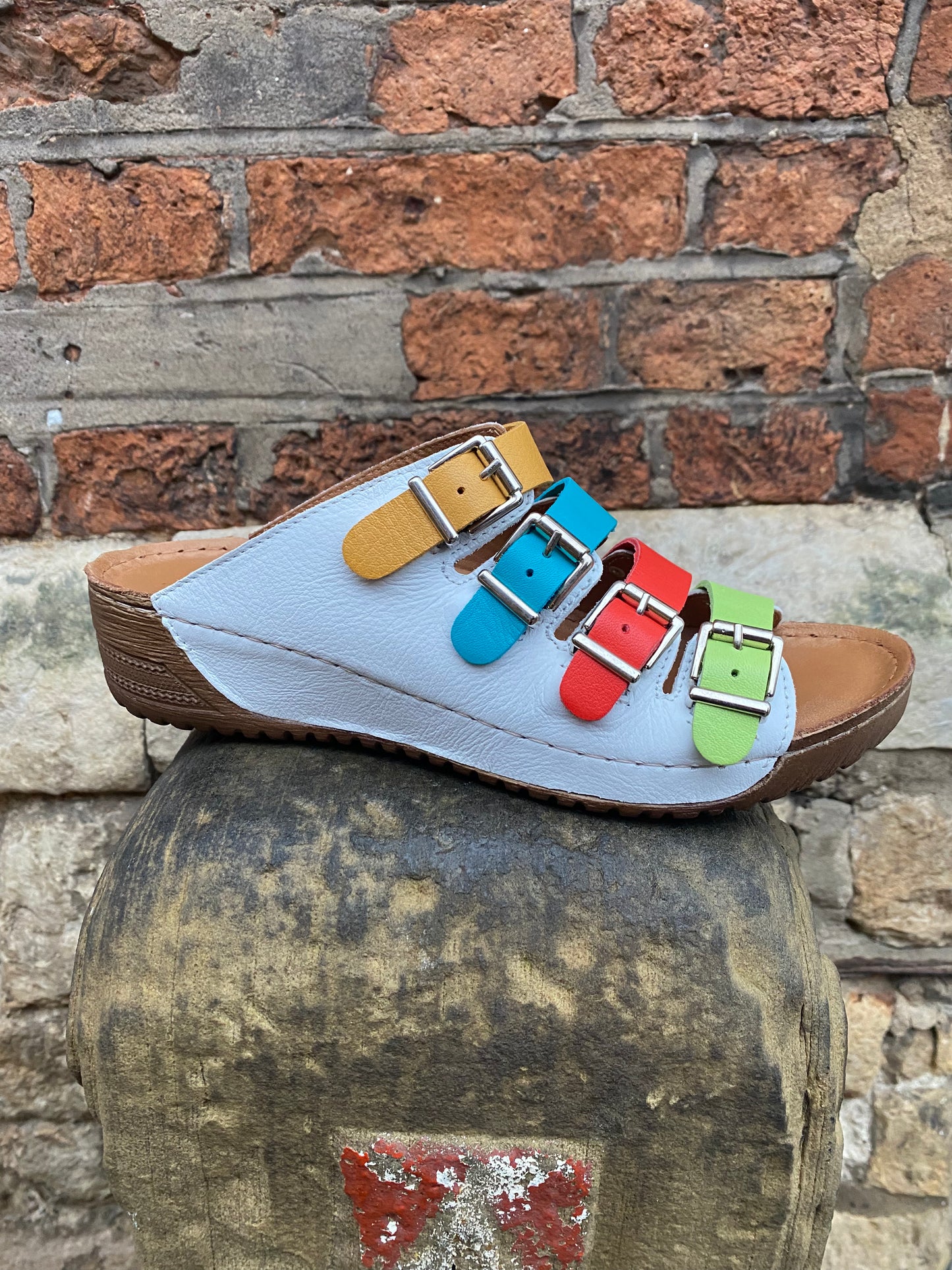 Zuri Multi Coloured Strap Sandals