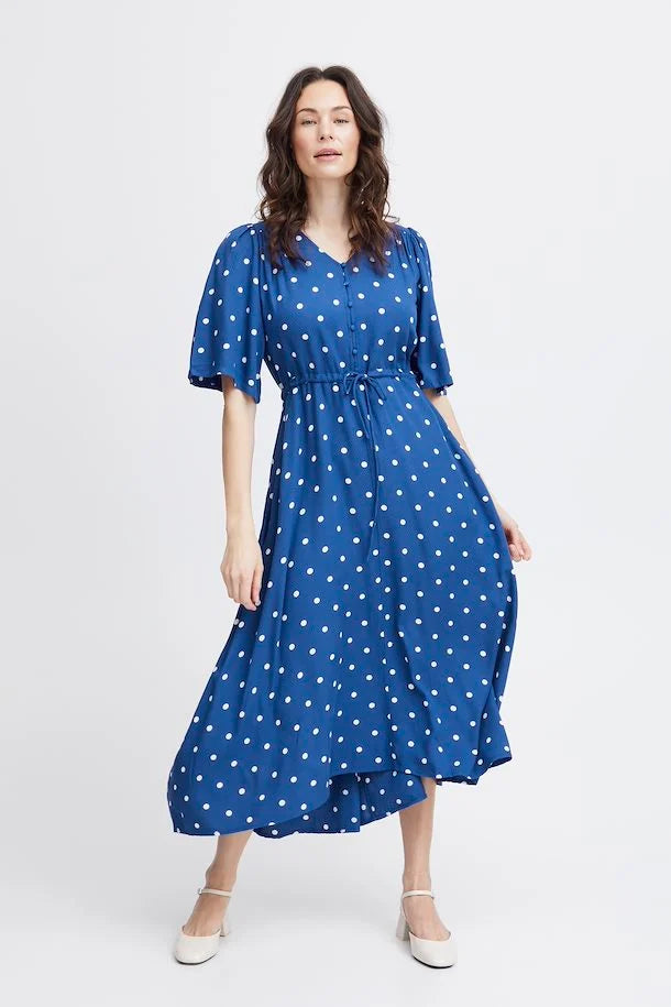 Frkamma Blue Spotty Dress
