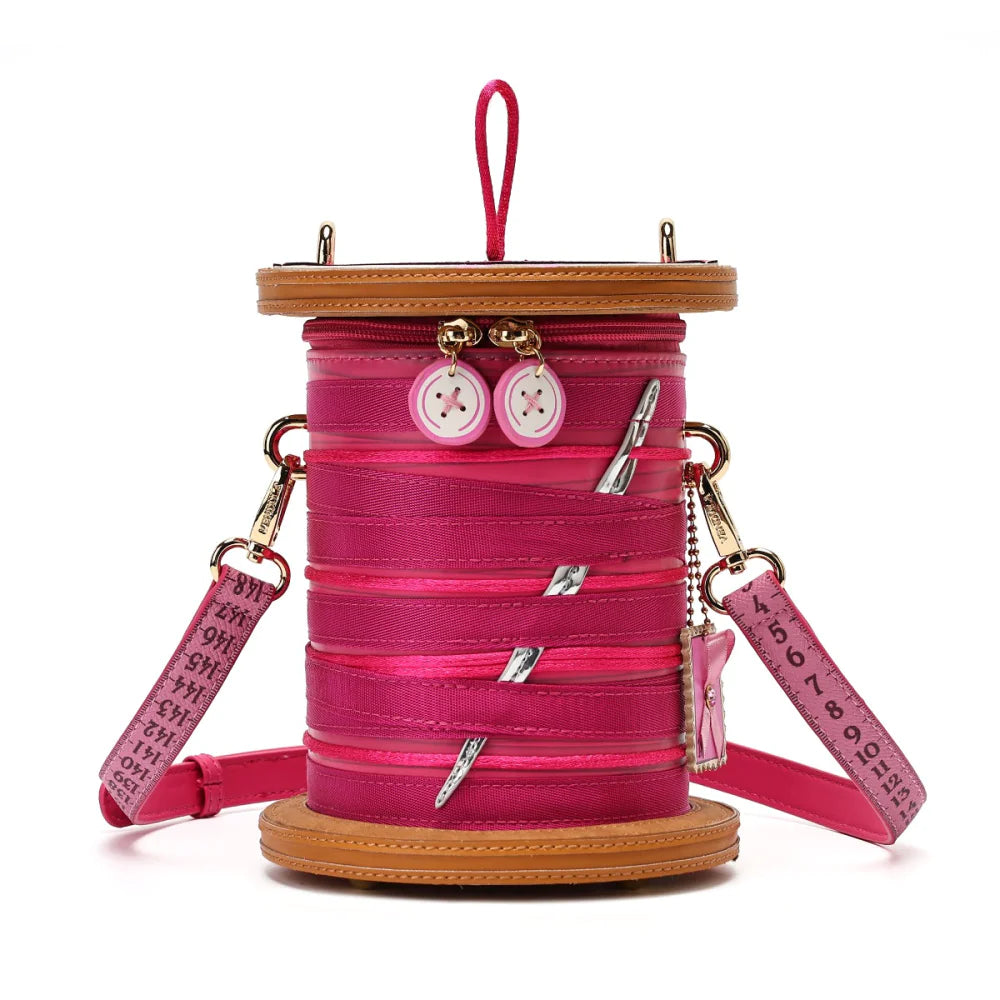 Sewing Box Scrapbook Cotton Reel Bag