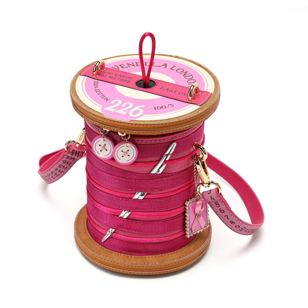 Sewing Box Scrapbook Cotton Reel Bag