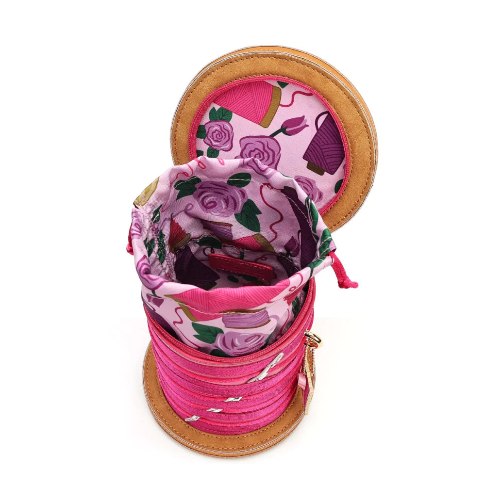 Sewing Box Scrapbook Cotton Reel Bag