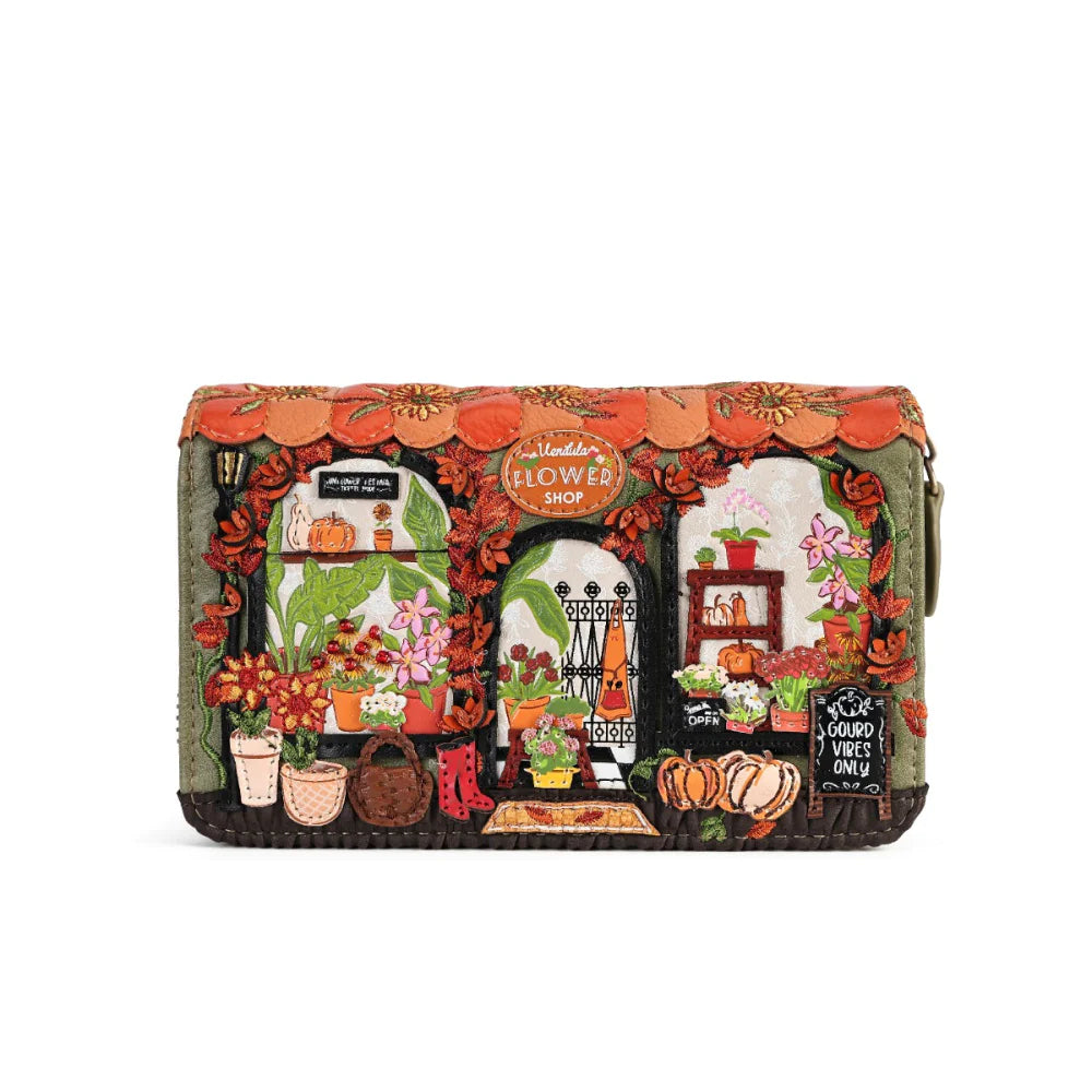 Flower Shop Amber Edition Medium Ziparound Wallet