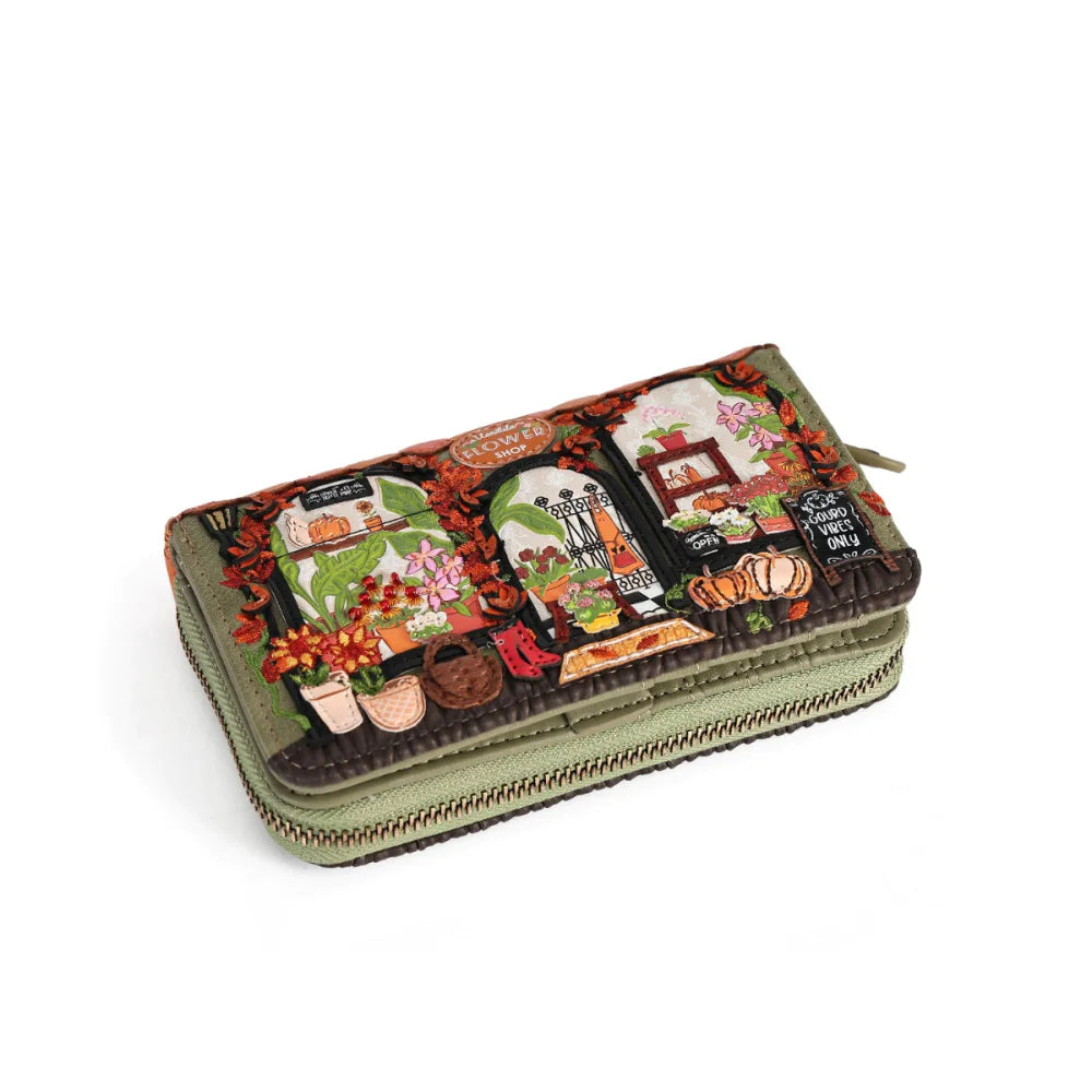 Flower Shop Amber Edition Medium Ziparound Wallet