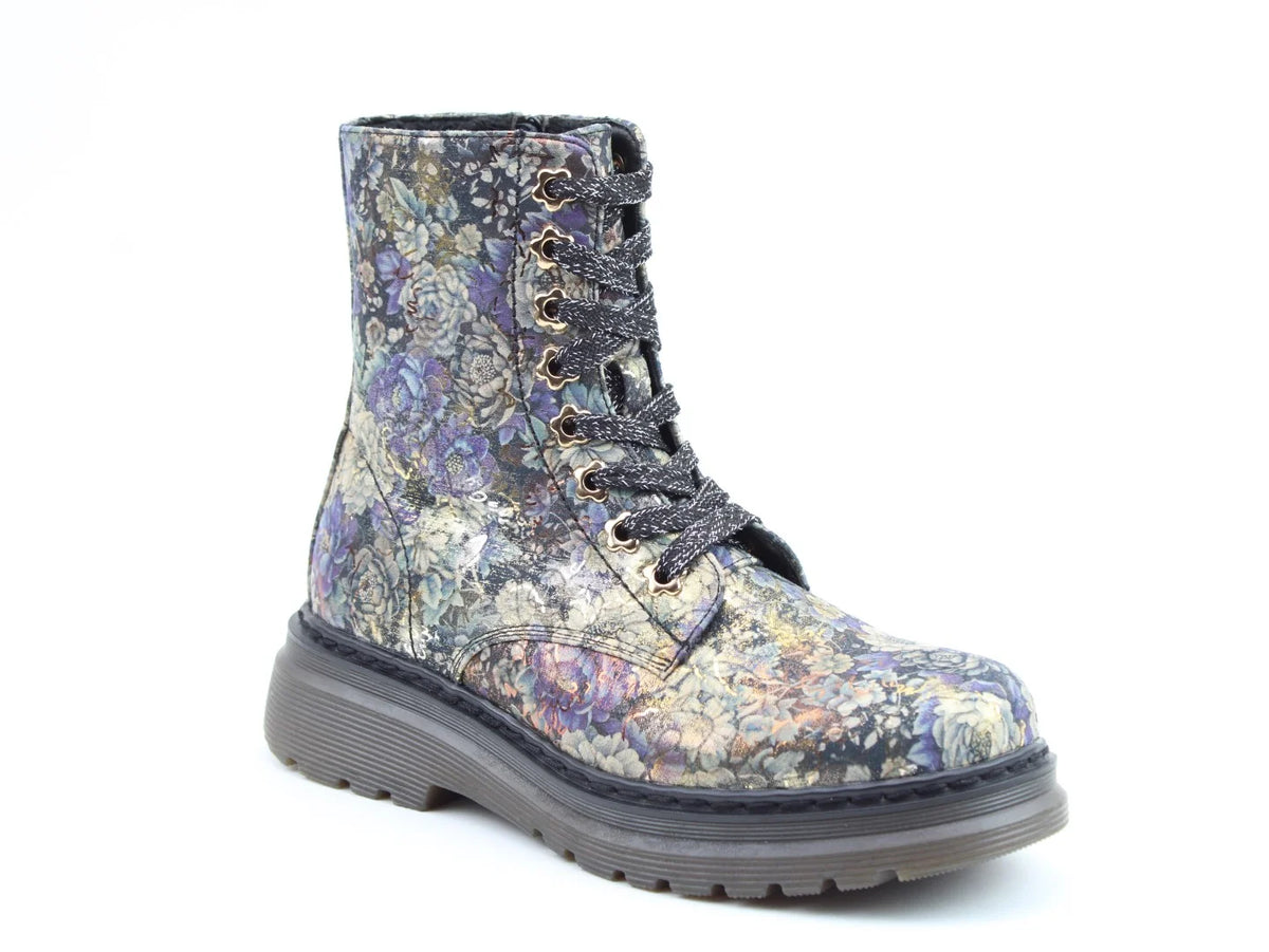 Eva Boots - Purple Floral