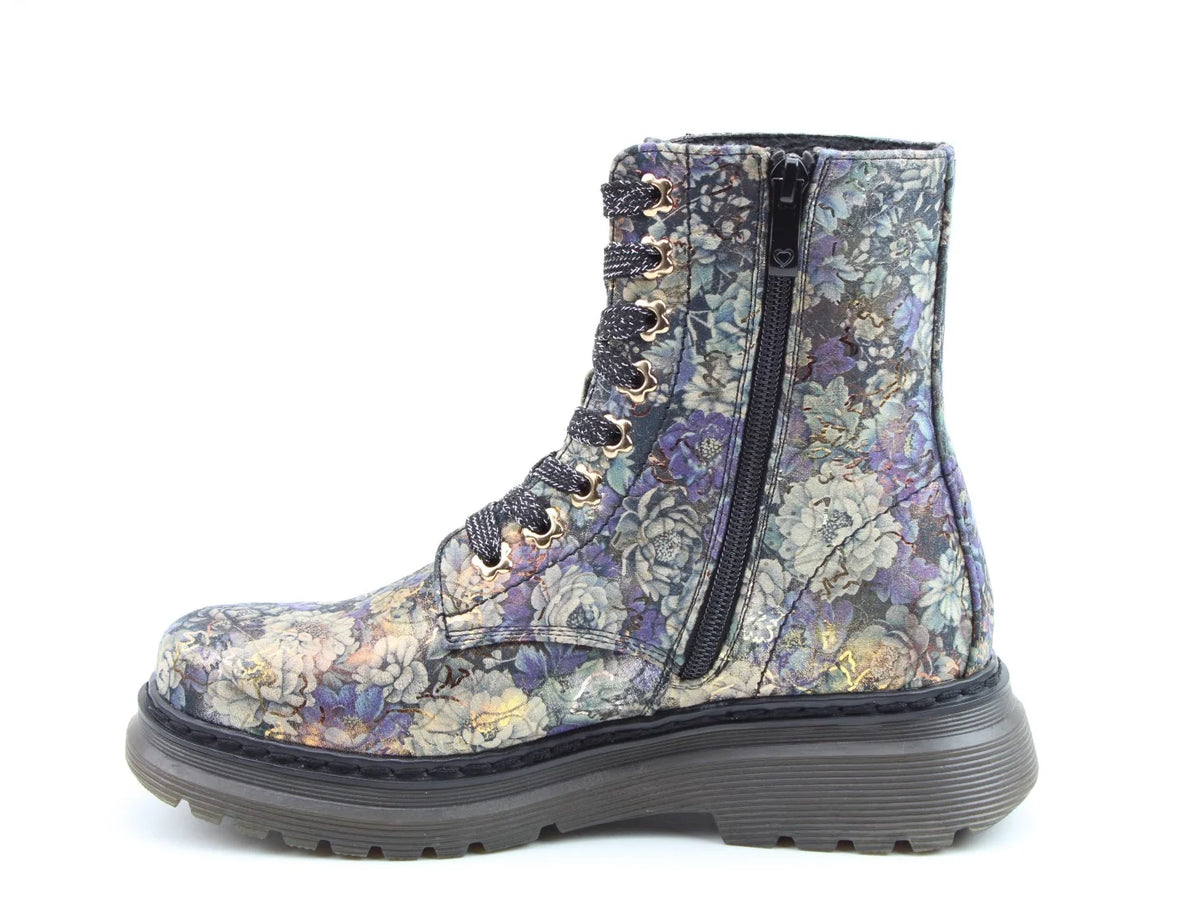 Eva Boots - Purple Floral