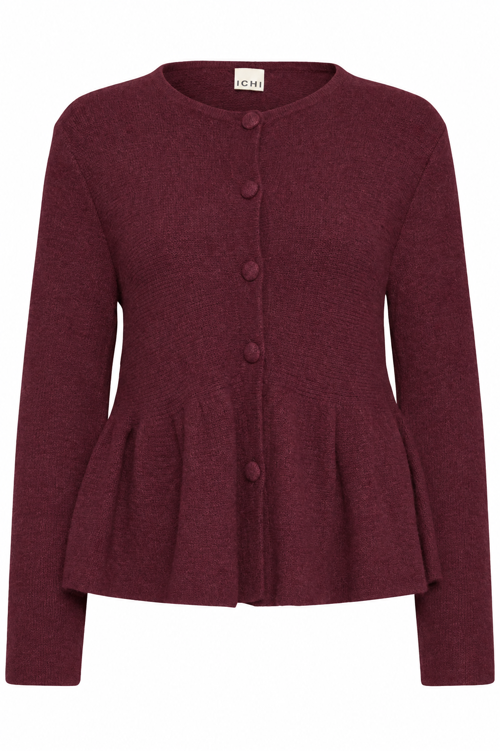 Ihkamara Cardigan - Rhododendron Burgundy