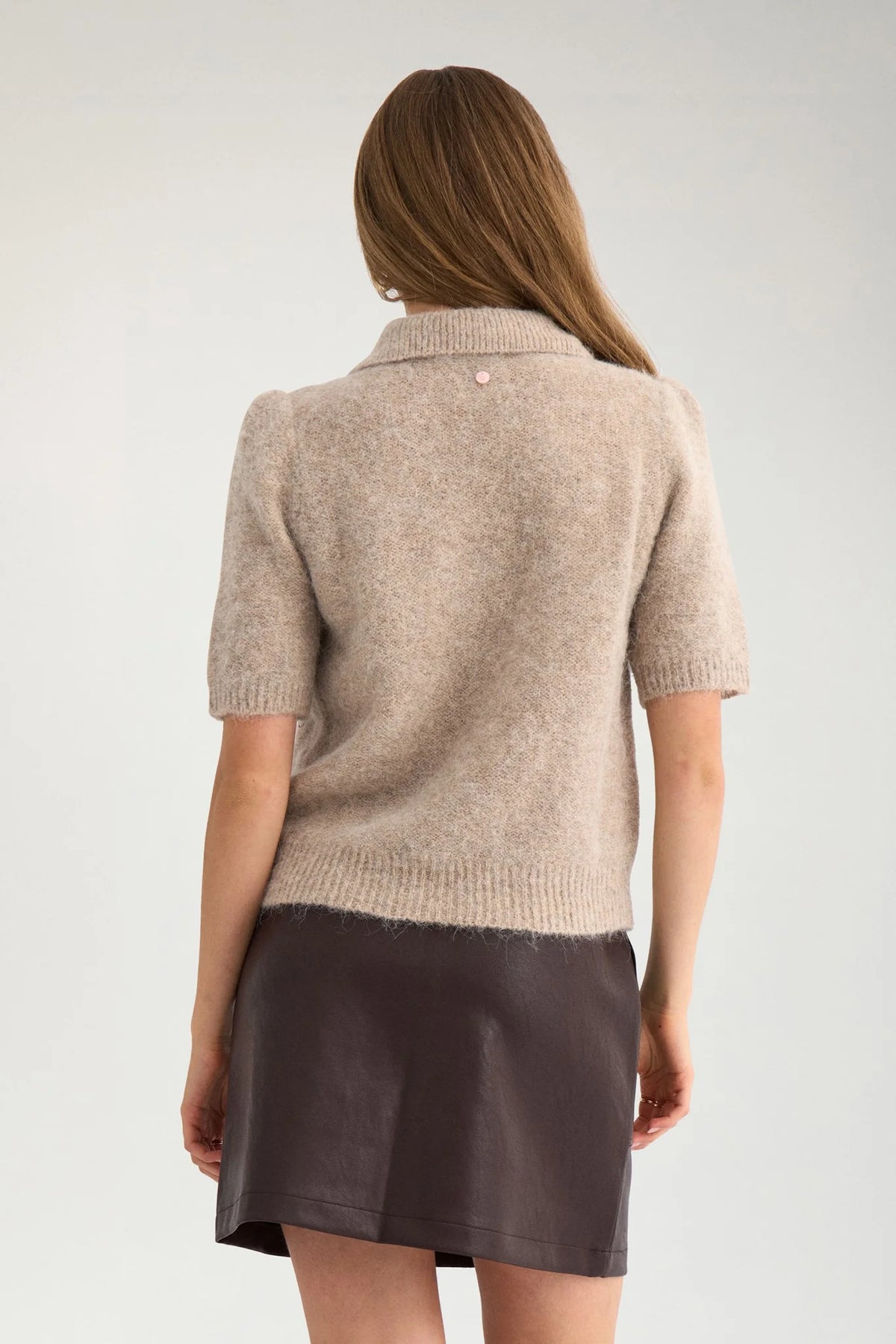 NUSALIA CARDIGAN - Sesame Melange