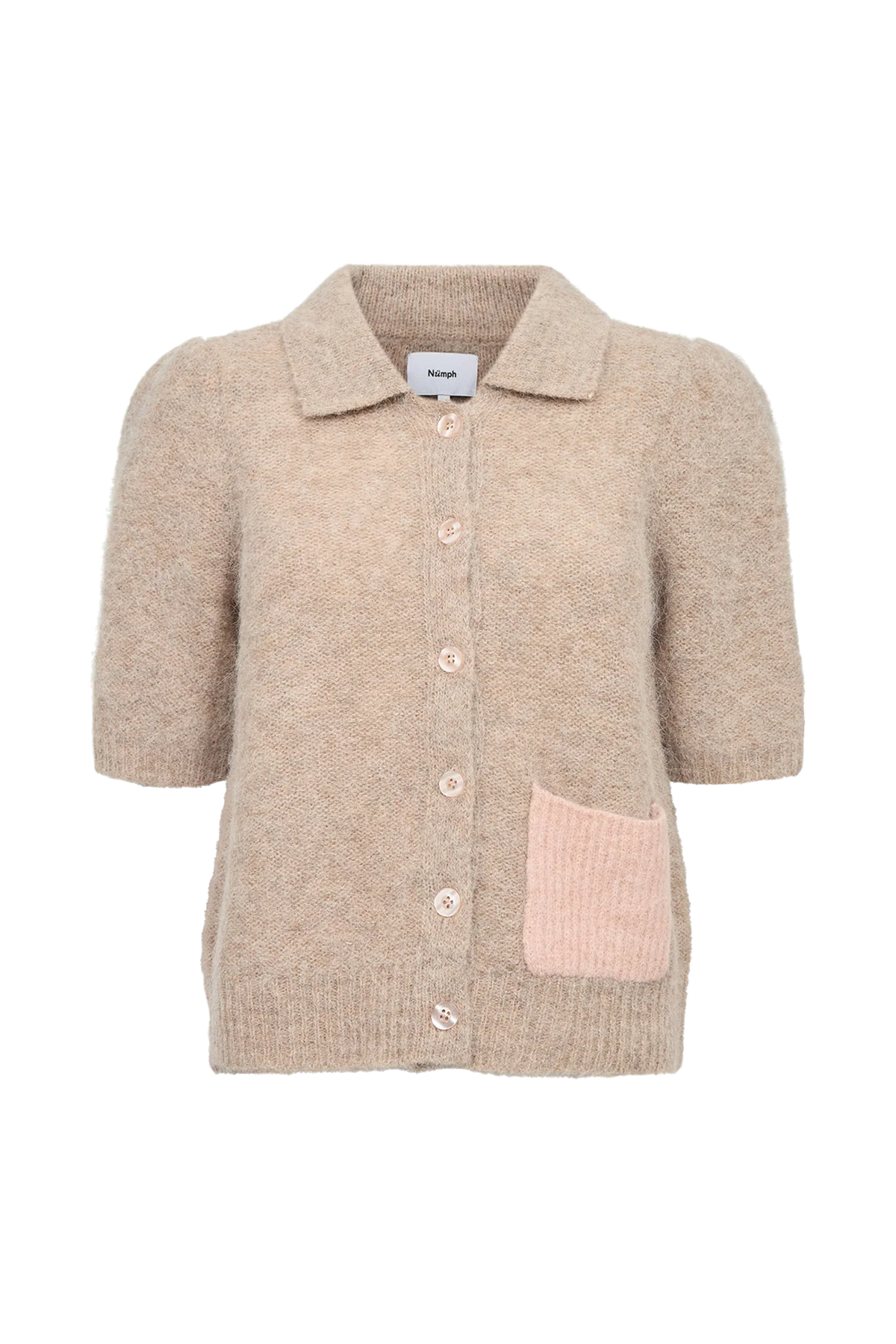 NUSALIA CARDIGAN - Sesame Melange