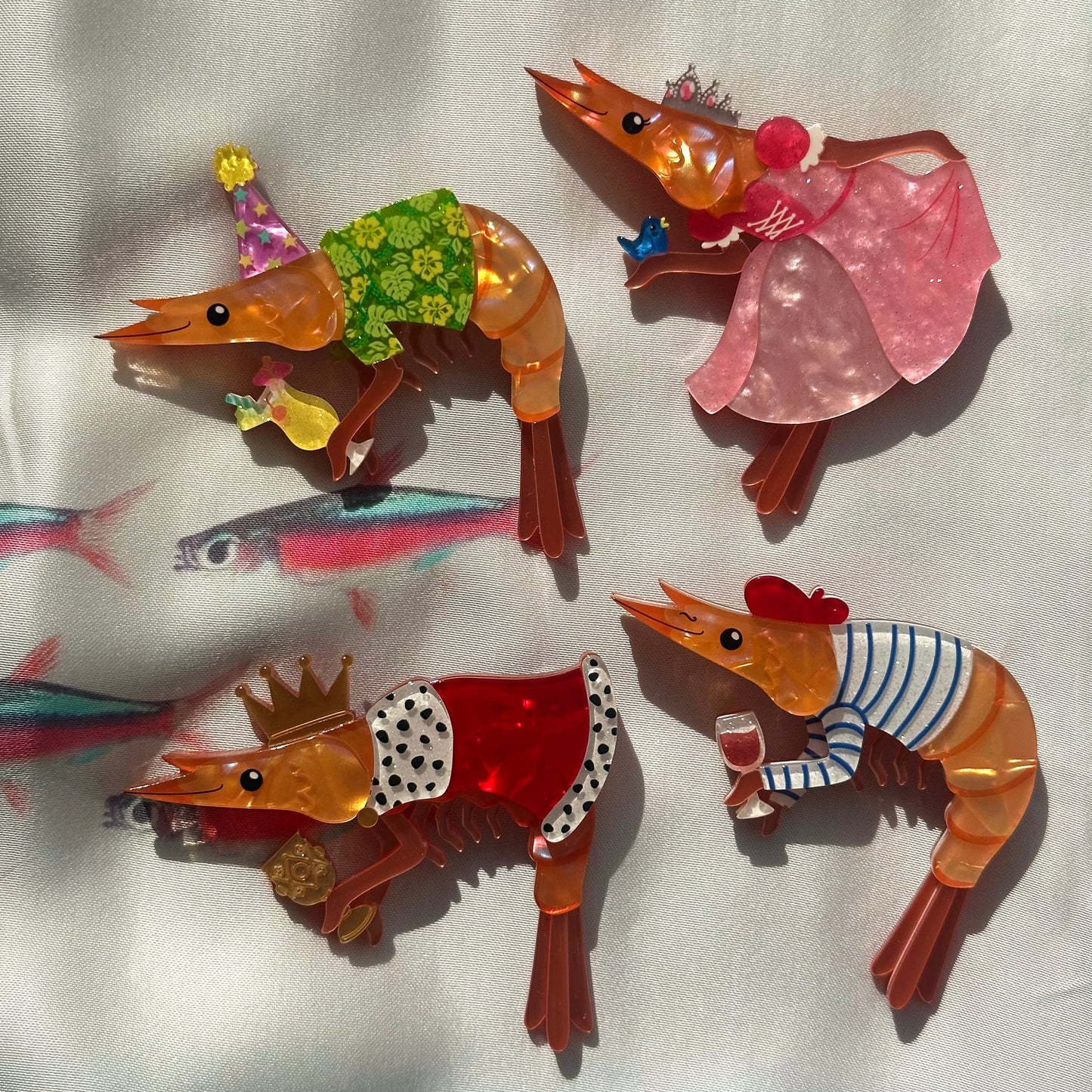 Pascal the Brooch Set x4