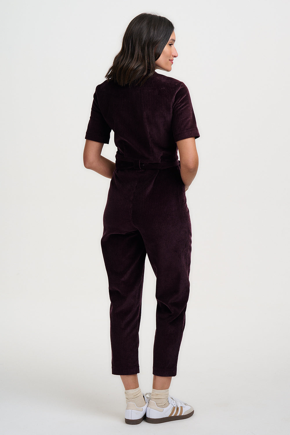 Meredith Boilersuit - Dark Plum Cord