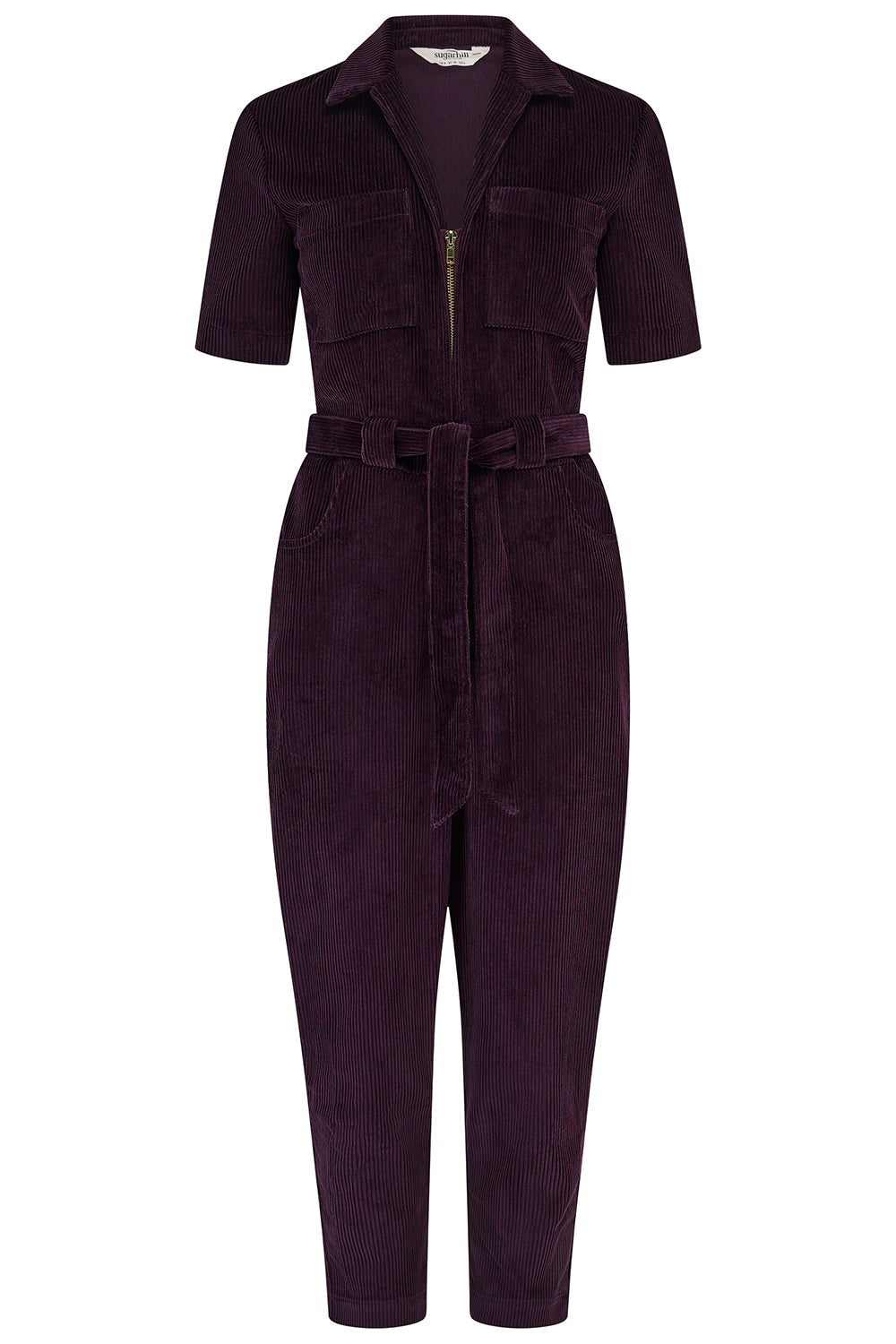 Meredith Boilersuit - Dark Plum Cord