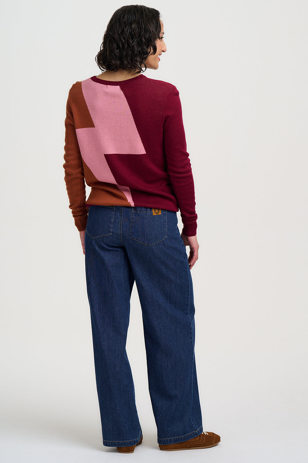 Rita Jumper - Burgundy, Lightning Divide