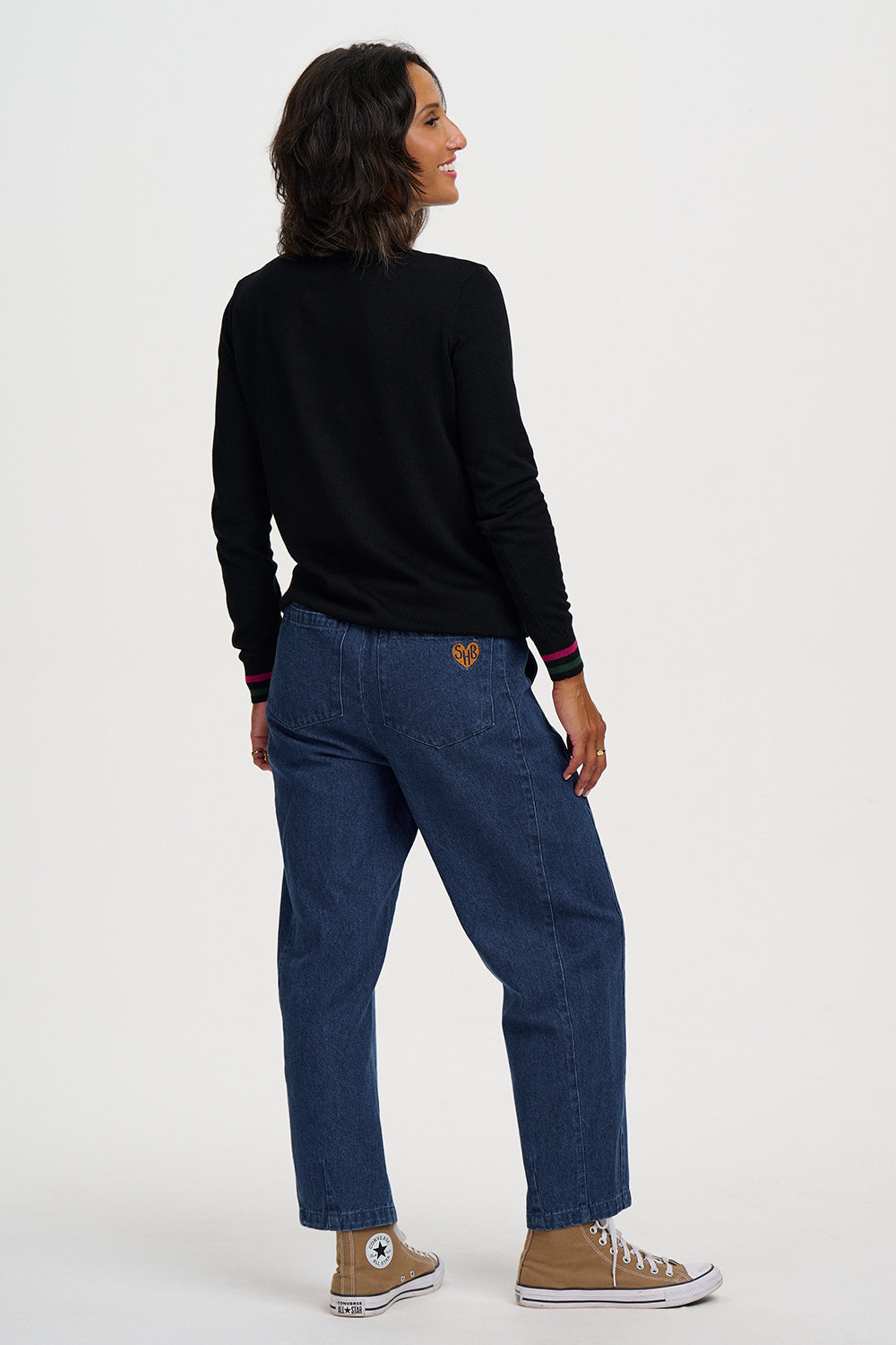 Rita Jumper - Black, Folkloric Duck
