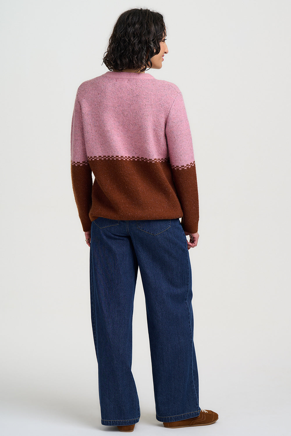Devin Jumper - Pink Brown, Folk Horses