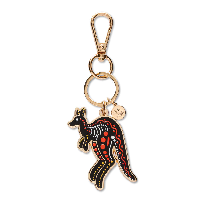 Matjumpa Ritjinguthinha (Kangaroo) Enamel Key Ring