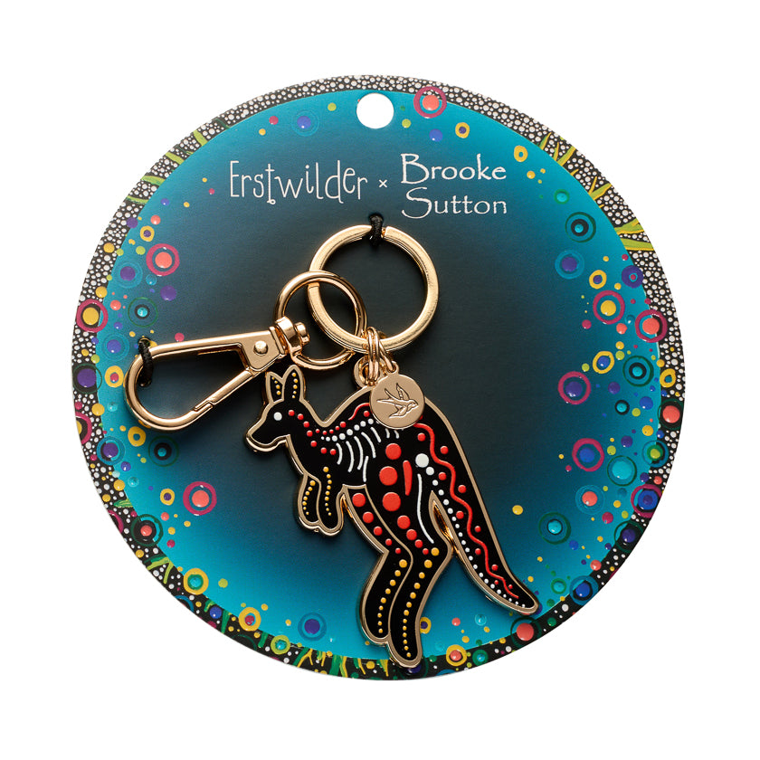 Matjumpa Ritjinguthinha (Kangaroo) Enamel Key Ring