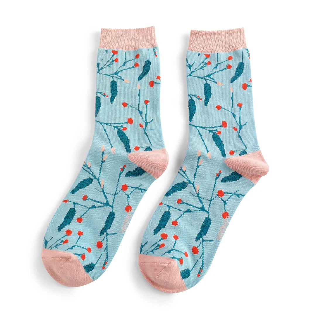 Catkins Socks Sky Blue