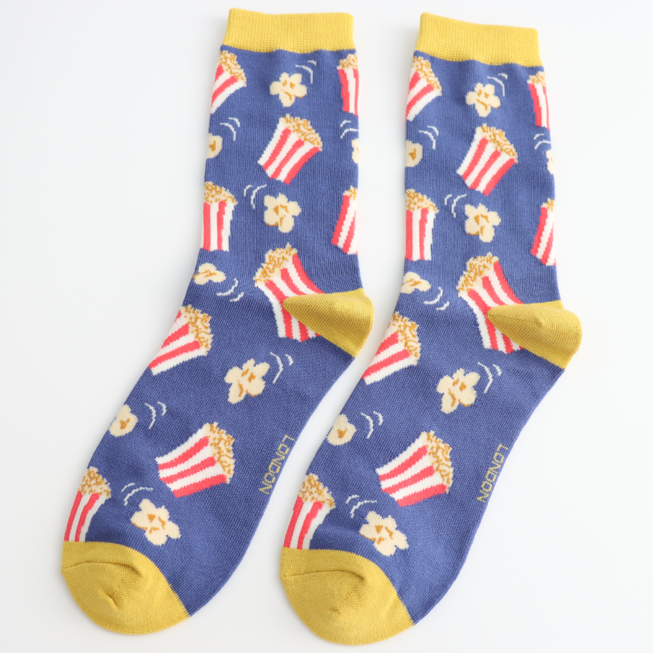 Popcorn Socks Denim