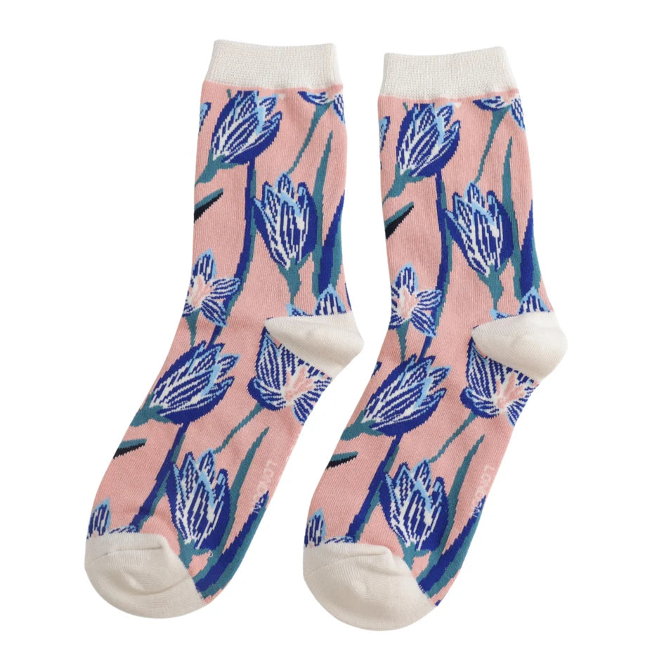 Crocus Bamboo Socks Dusky Pink