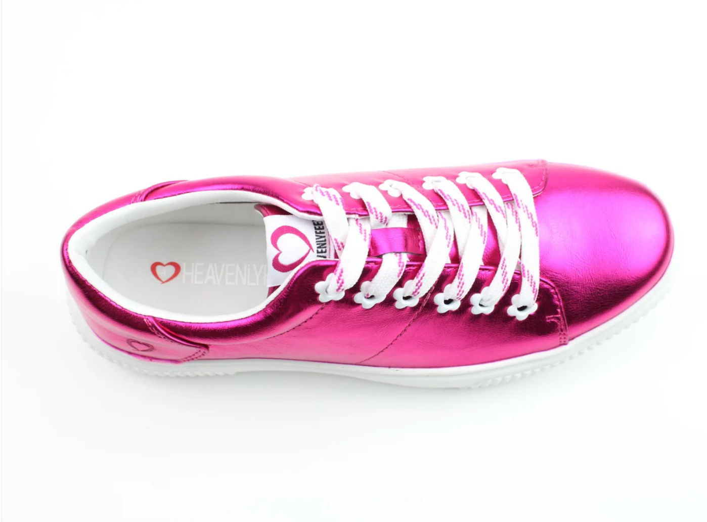 Feather Pink Metallic Trainers