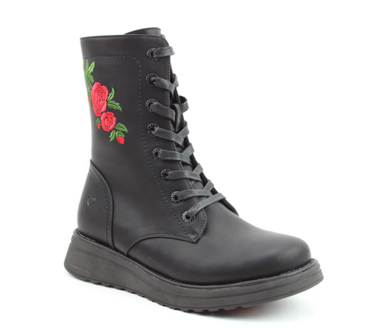 Martina Black Rose Boots