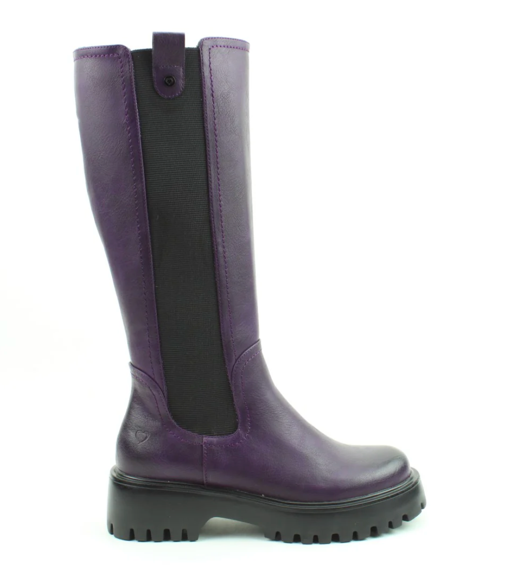 Zinnia Purple Long Boots