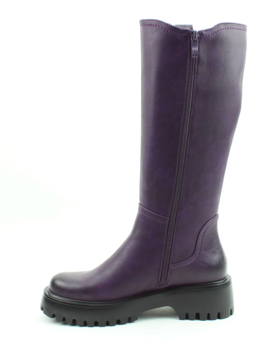 Zinnia Purple Long Boots