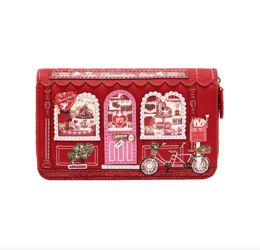 The Chocolate Box Medium Ziparound Wallet Purse