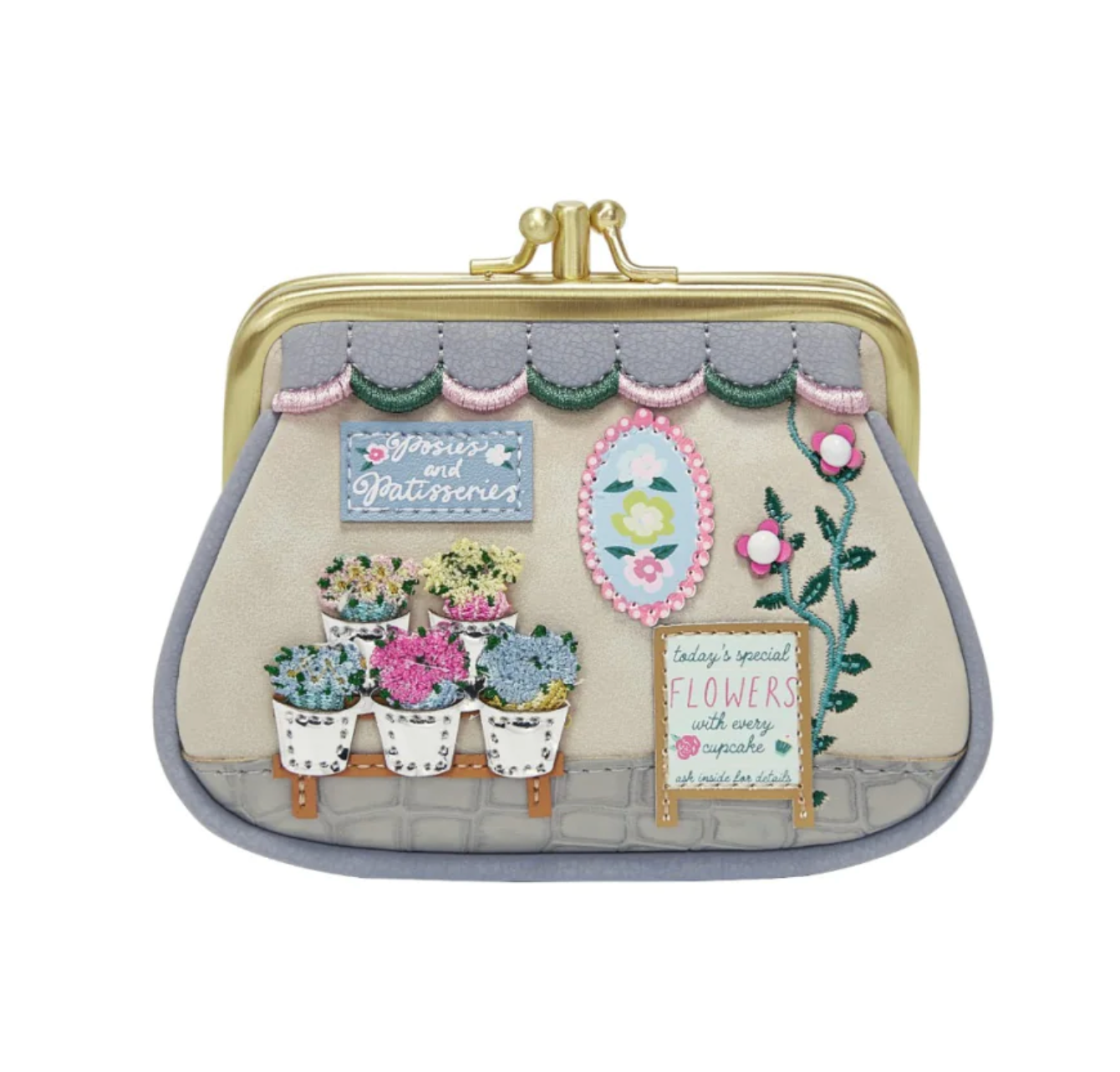 Posies and Patisseries Clipper Coin Purse