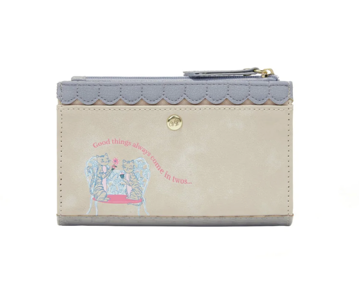 Posies and Patisseries Compact Folding Wallet