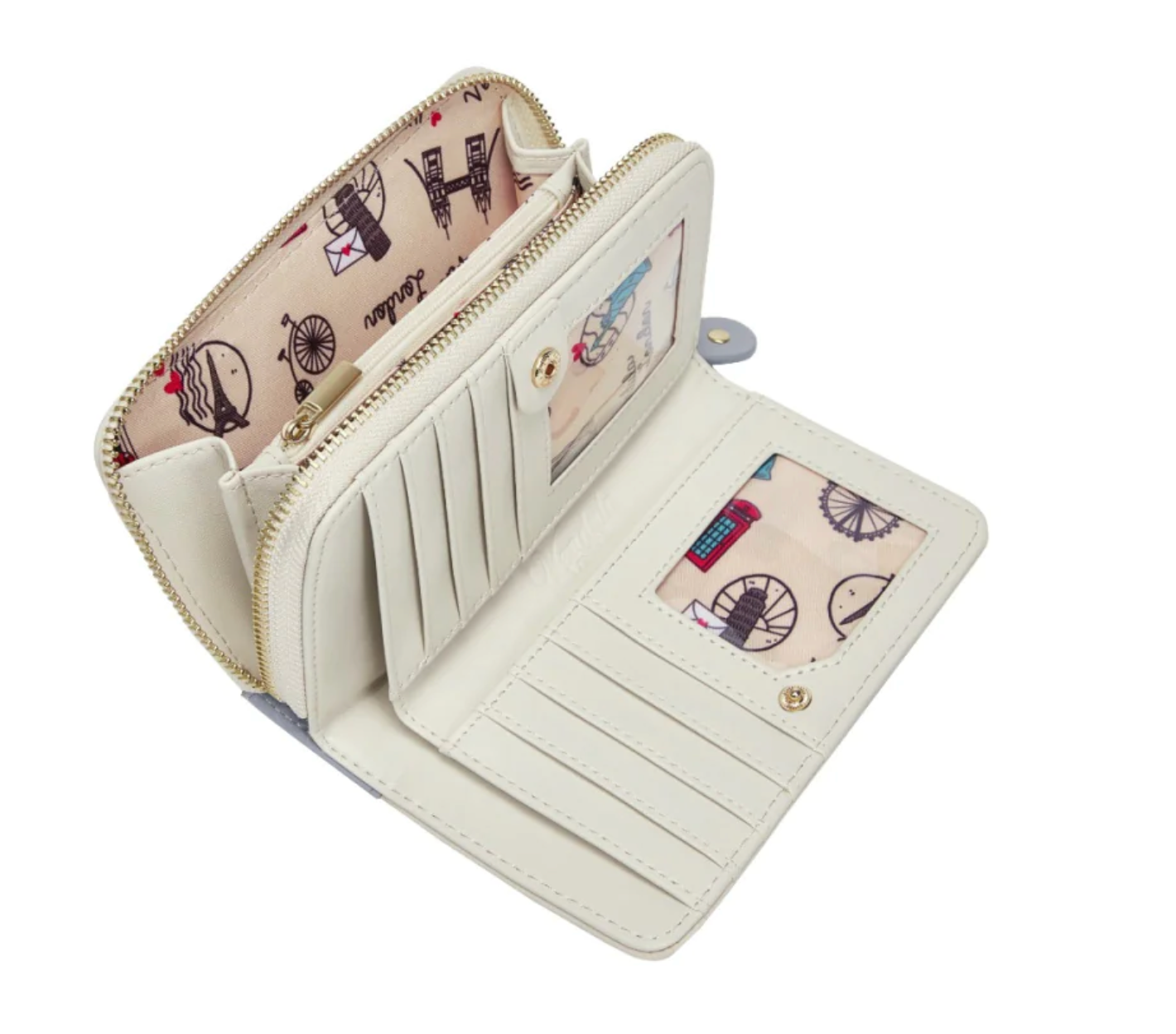 Posies and Patisseries Medium Ziparound Wallet
