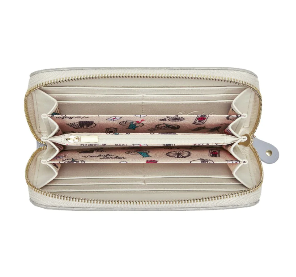 Posies and Patisseries Large Ziparound Wallet