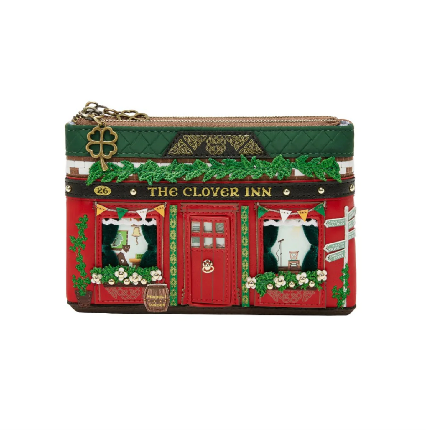 The Clover Inn Double Zipper Coin Purse