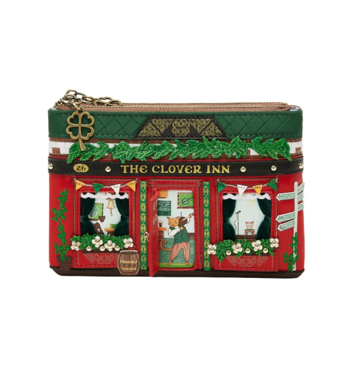 The Clover Inn Double Zipper Coin Purse