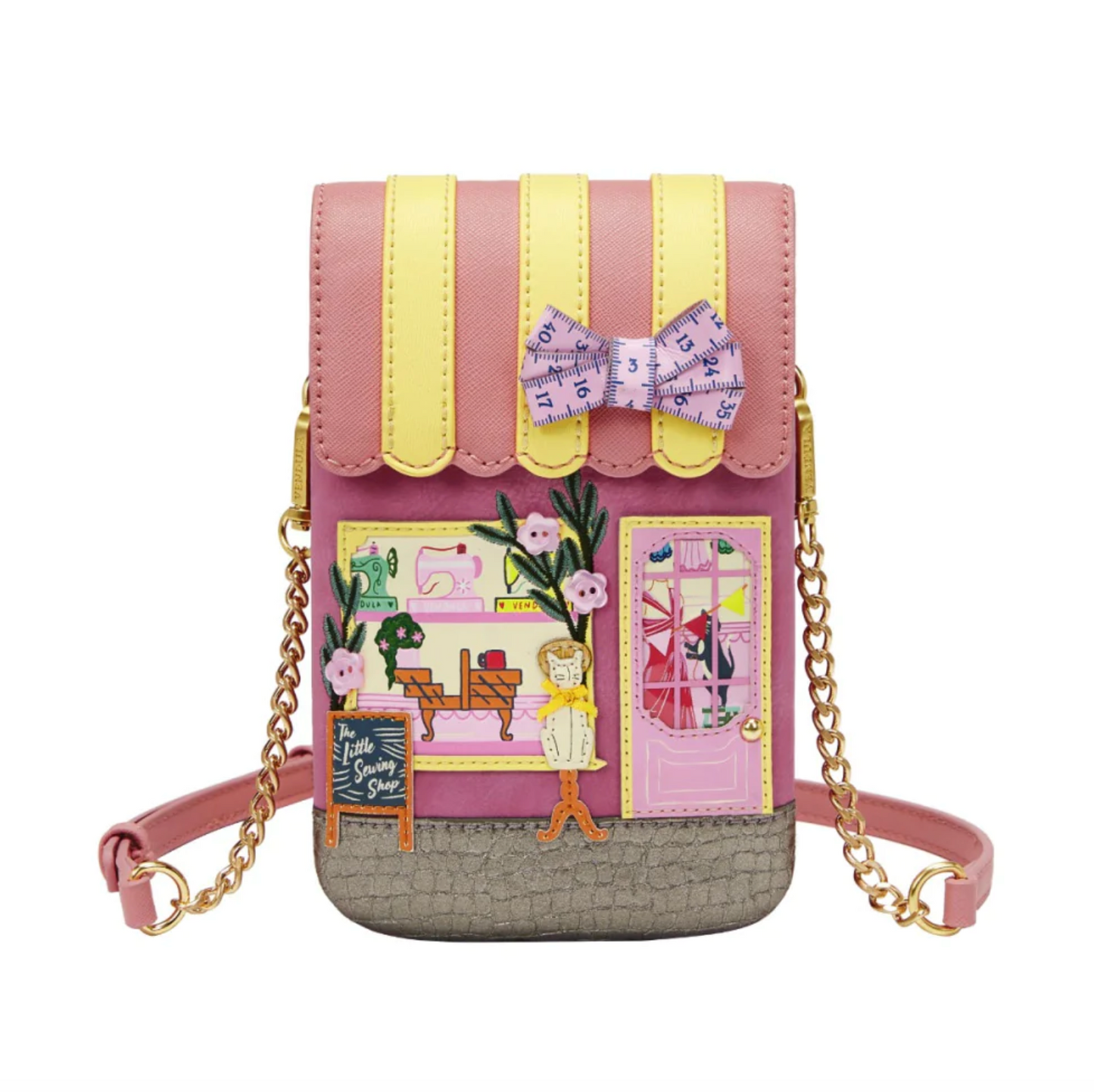 Sewing Shop - Raspberry Edition Phone Pouch Bag