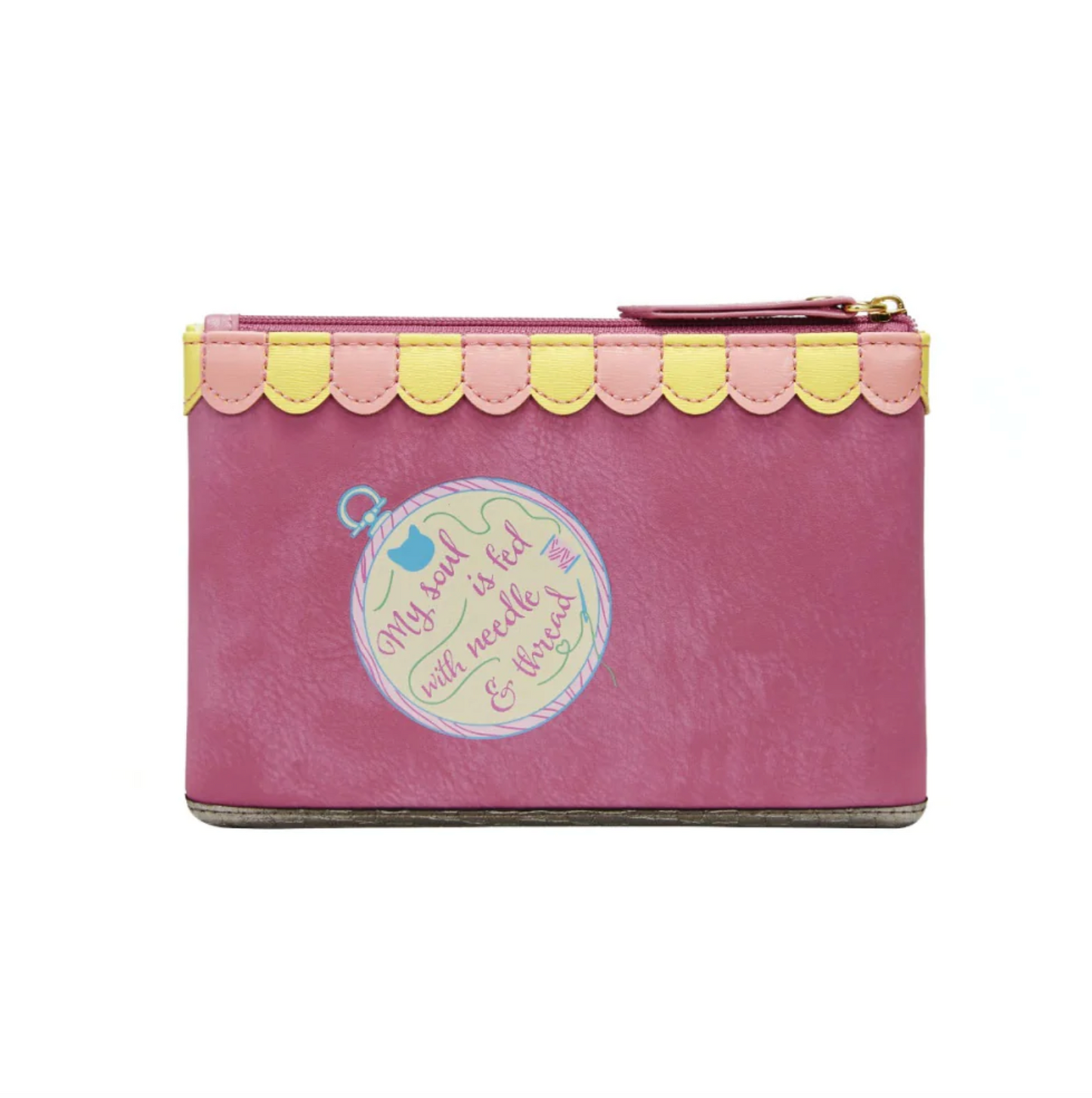 Sewing Shop - Raspberry Edition Zipper Coin Purse