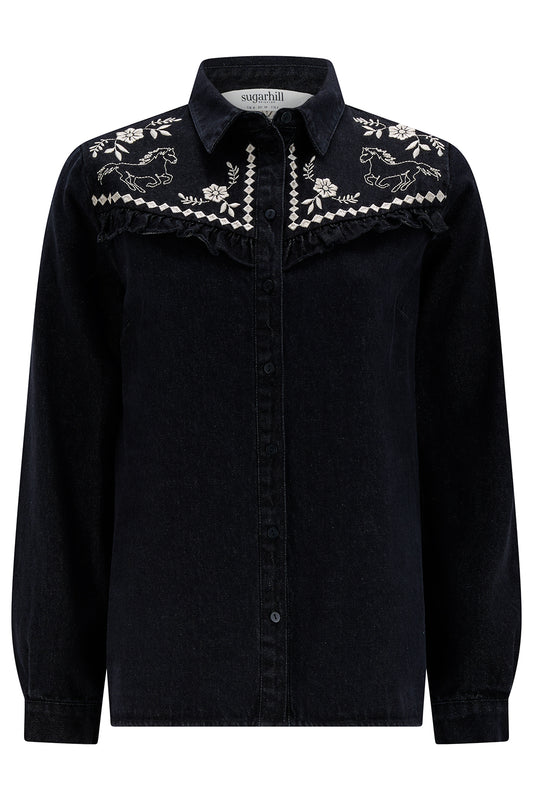 Kerri Shirt - Washed Black