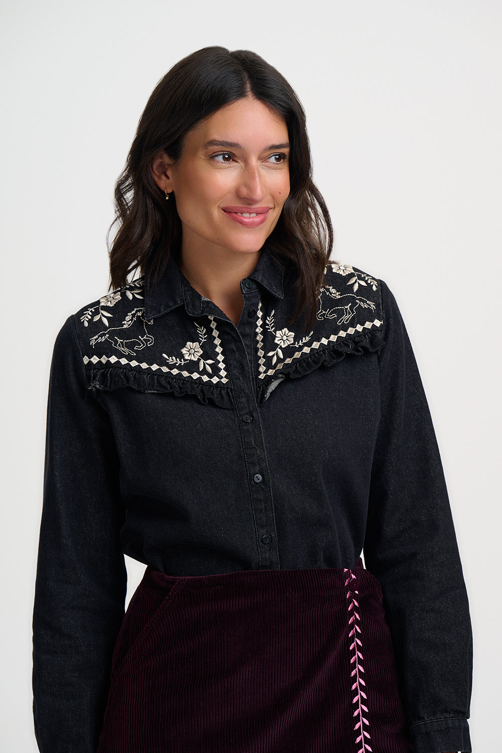 Kerri Shirt - Washed Black