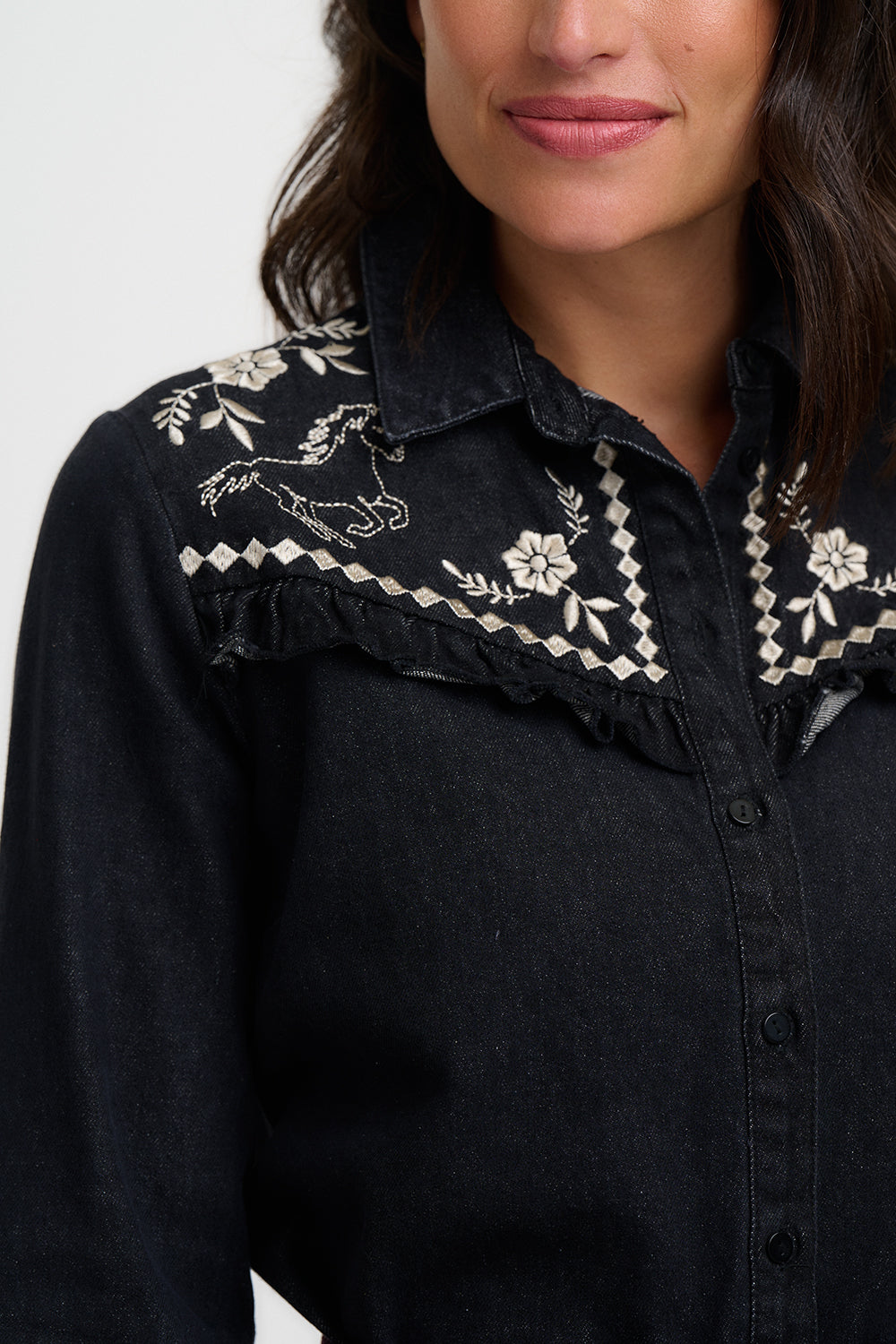 Kerri Shirt - Washed Black